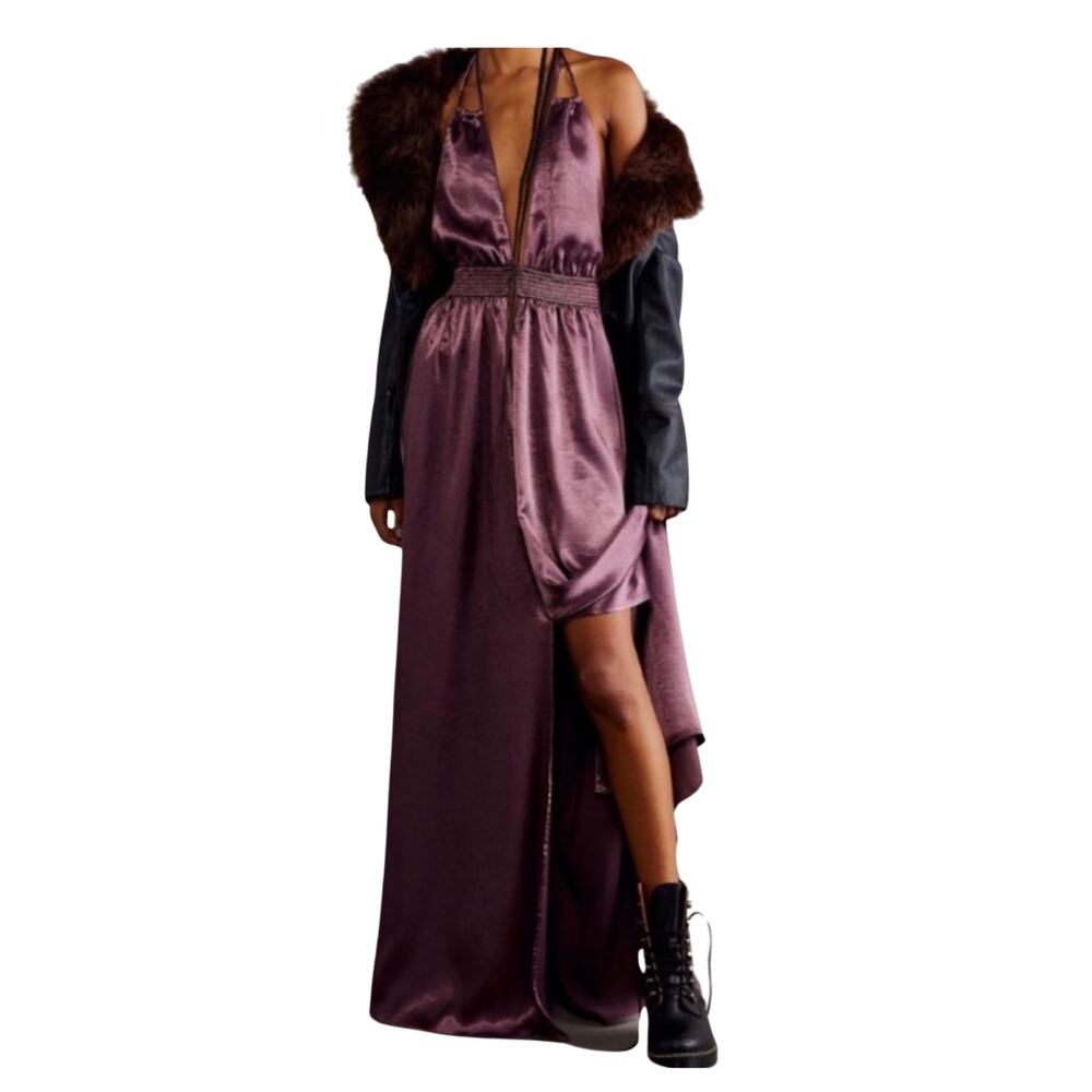 FREE PEOPLE “looking into the sun” dress purple size xs